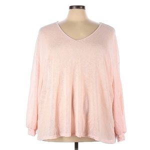 SHEIN Curve  Sz 2XL. Long sleeve pink top